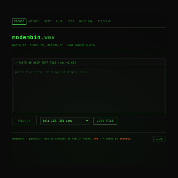 modembin screenshot